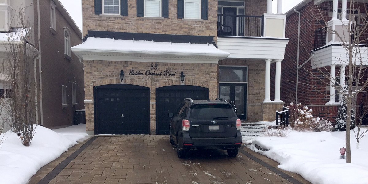 Laura's Parents Driveway with Snow Melt System during winter