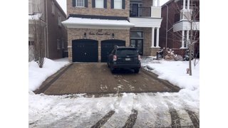 Laura's Parents Driveway with Snow Melt System during winter
