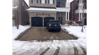 Laura's Parents Driveway with Snow Melt System during winter