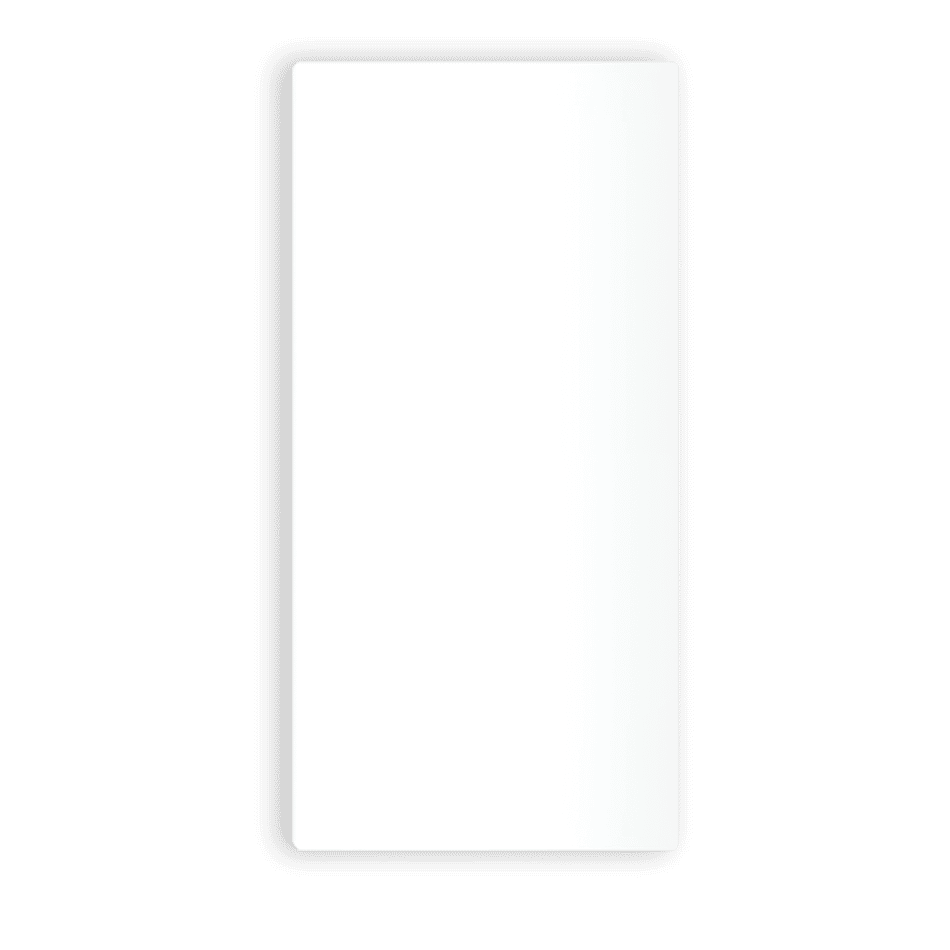 Lava® Glass Pure White Satin 1000w - 63ʺ X 25ʺ