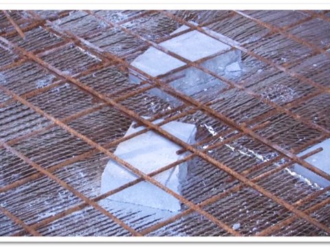 Step 1: Laying rebar frame