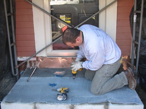 Laying Down a Rebar Frame or Wire Mesh for Outdoor Stairs Step 1: Laying rebar frame