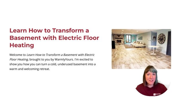 Learn How to Transform a Basement with Electric Floor Heating