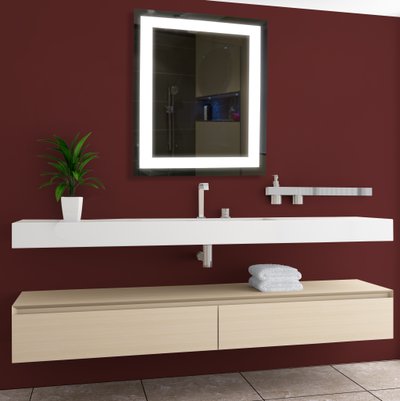 LED Backlit Mirror Audrey - Rectangle 24" x 36" MIR-2436-AUD