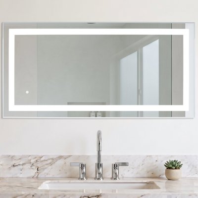 Audrey 48″ x 24″ Wall-mounted LED Mirror (MR-4824D-AUD)