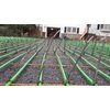 Lotacki Snow Melt Cable Installation 1 close up of snow melt cable zip tied to metal grid
