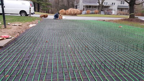 Lotacki Snow Melt Cable Installation 4 for heated asphalt driveway MAHWAH, NJ