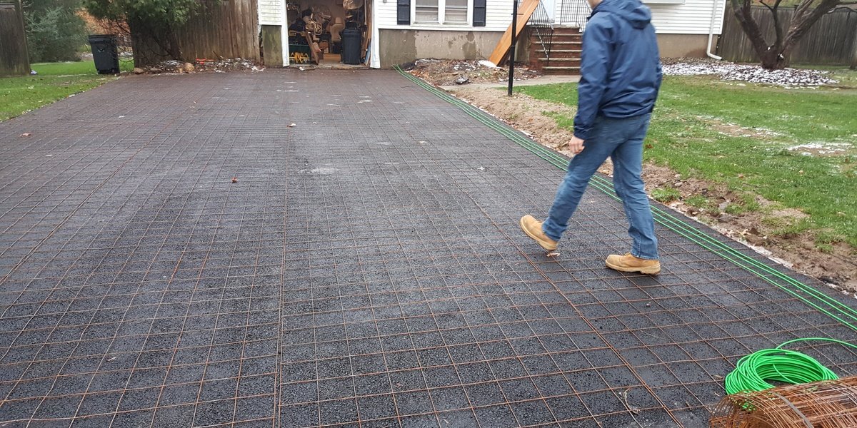 Lotacki Snow Melt Cable Installation 9 for asphalt heated driveway