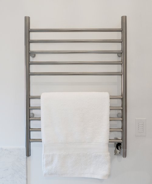 Luxurious Lakewood Bathroom Remodel towel warmer