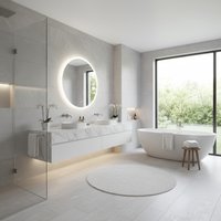 Luxury Bathroom LED Mirror Lighting Design