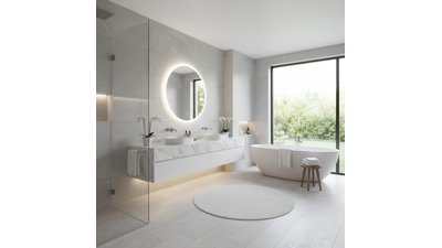 Luxury Bathroom LED Mirror Lighting Design