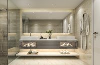 Luxury bathroom with mirror