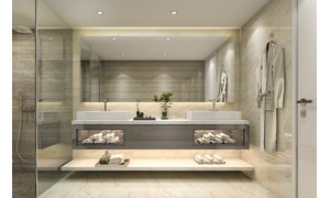 Luxury bathroom with mirror