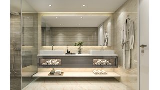 Luxury bathroom with mirror