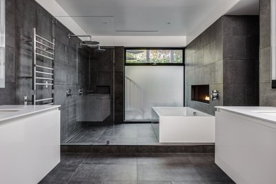 Luxury Warmth for a Bold Master Bathroom in San Francisco, CA