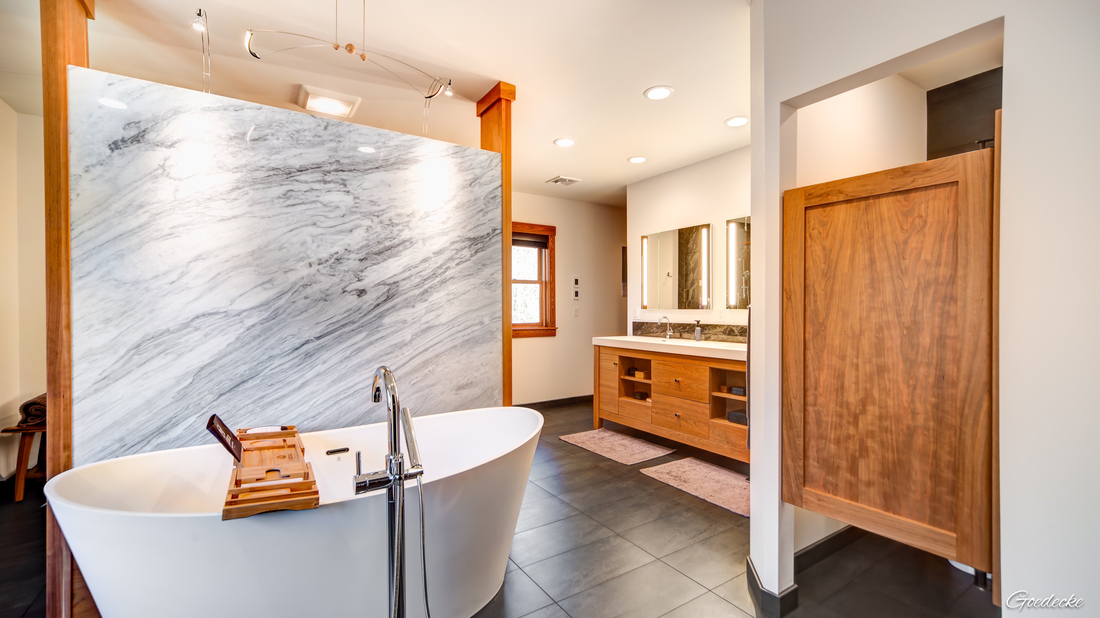 Luxury Spa Bathroom with Floor Heating