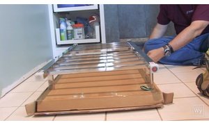 Making a towel warmer mounting template