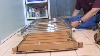 Making a towel warmer mounting template