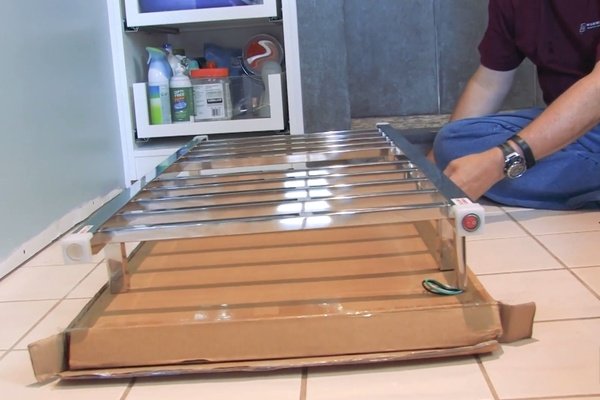 Making a towel warmer mounting template