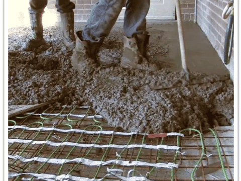 Step 5: Pouring concrete