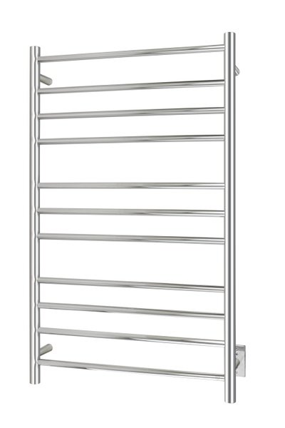 Malta polished stainless steel towel warmer - wall mounted