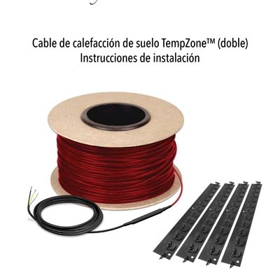Manual de instalación del cable de calefacción por suelo radiante TempZone™ (Spanish)
