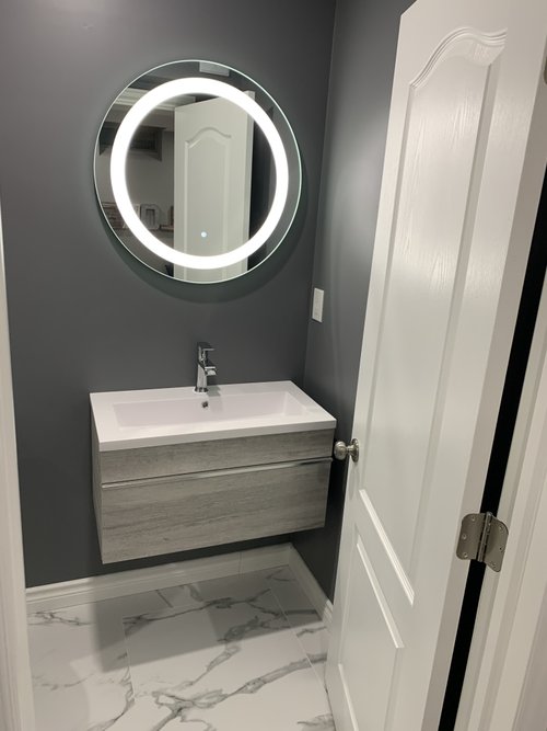 Marilyn LED Mirror on in powder room