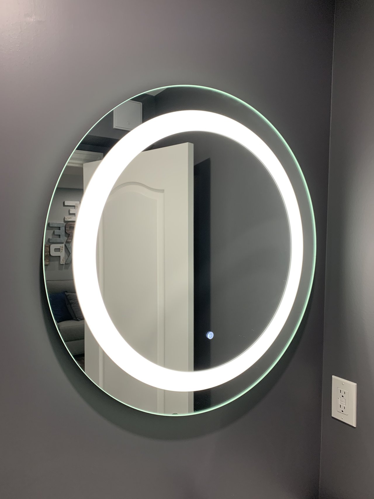 A Luxury Upgrade: Marilyn Backlit Mirror Enhances a Master Bath Design