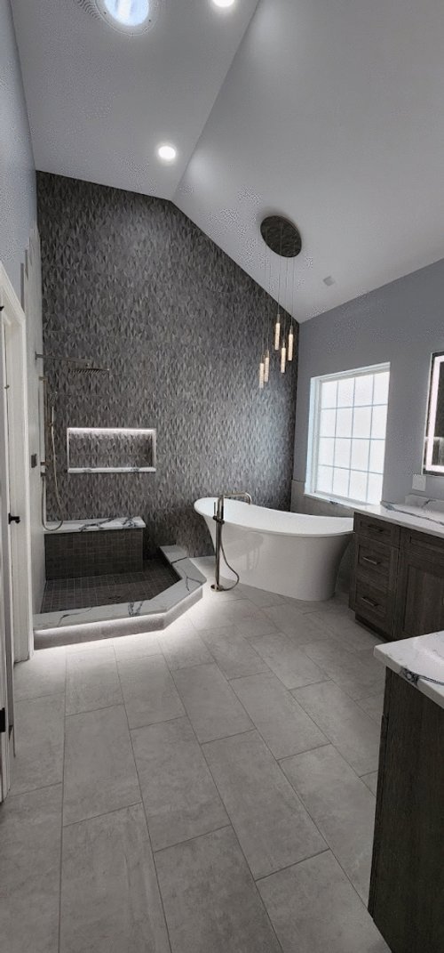 Master Bath Remodel May 2022 Billy Cabrales It Consultant Shower And Tub Pic