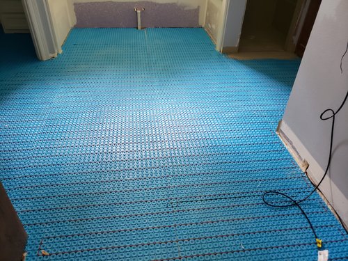Master Bath remodel with floor heating and prodeso