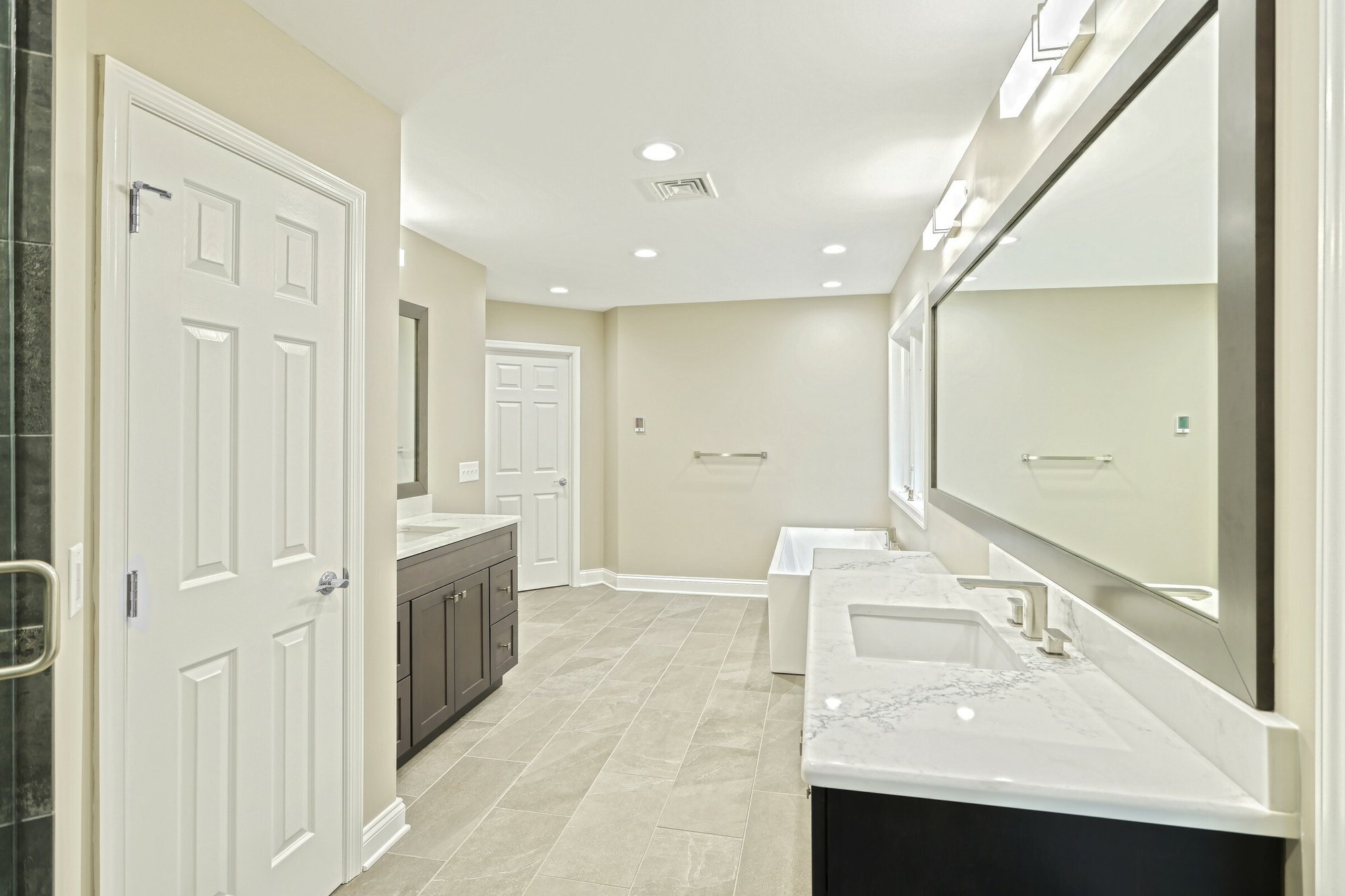Master Bath remodel with tempzone flex roll floor heating