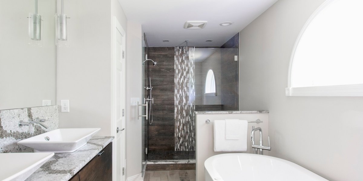 Master Bath with Floor Heating under Tile PEWAUKEE, WI