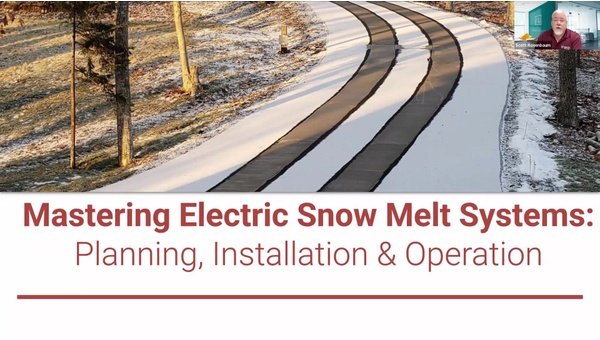 Mastering Electric Snow Melt Systems: Planning, Installation & Operation