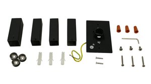 Matte Black Mounting Brackets