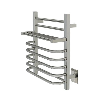 Maui Towel Warmer, Polished, Hardwired, 7 Bars