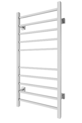 Metropolitan polished stainless steel towel warmer - wall mounted