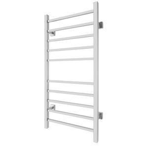Metropolitan polished stainless steel towel warmer - wall mounted