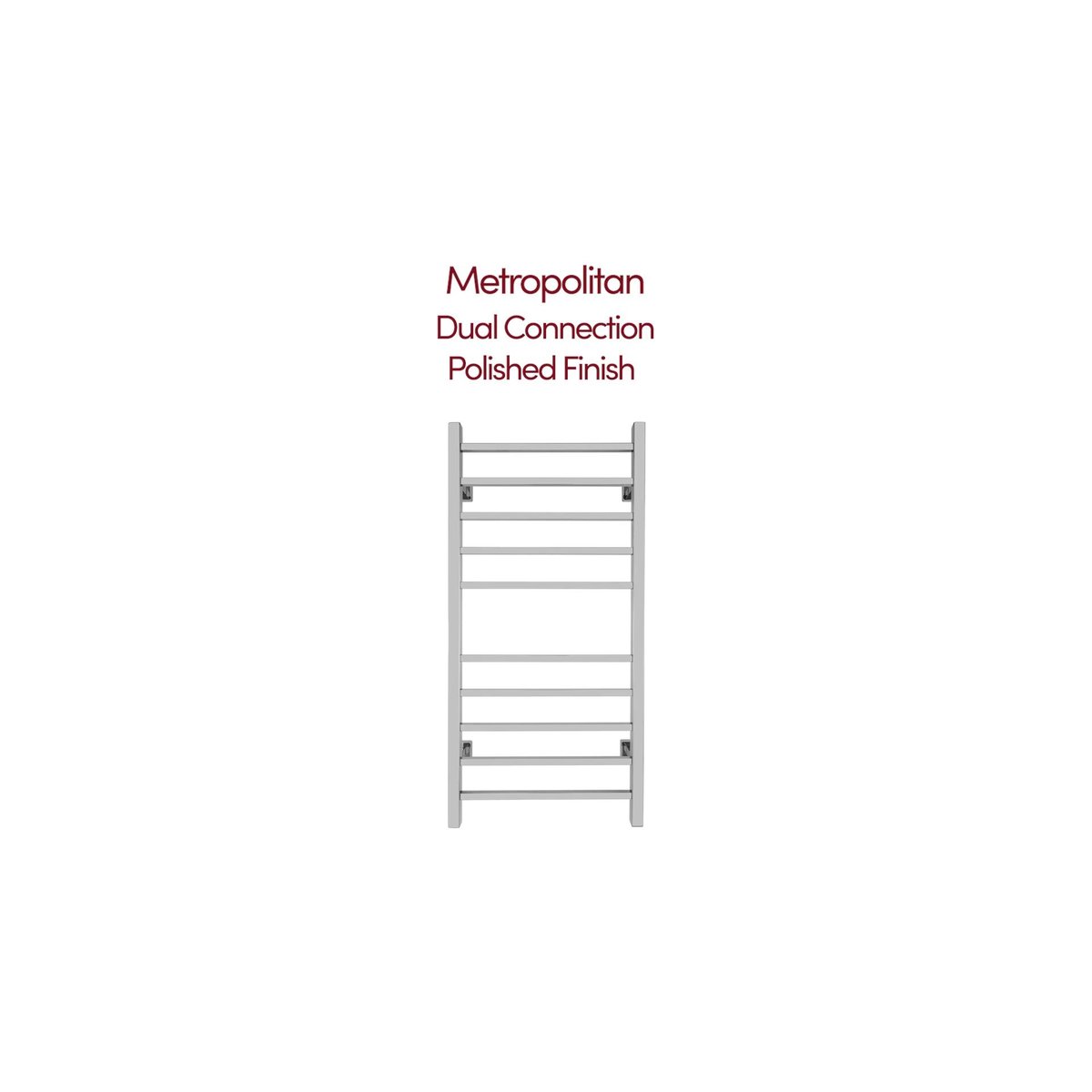 Metropolitan Towel Warmer: Versatile Dual Connection Heating
