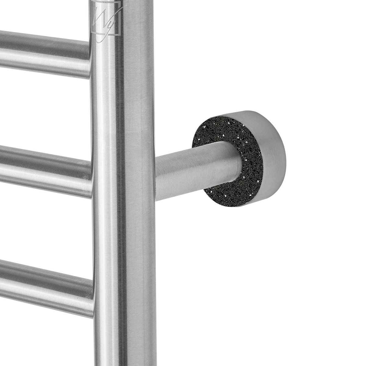 Brushed Towel Warmer Midnight Austrian Crystals