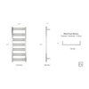 Milan polished towel warmer dimensions-im9774-070620