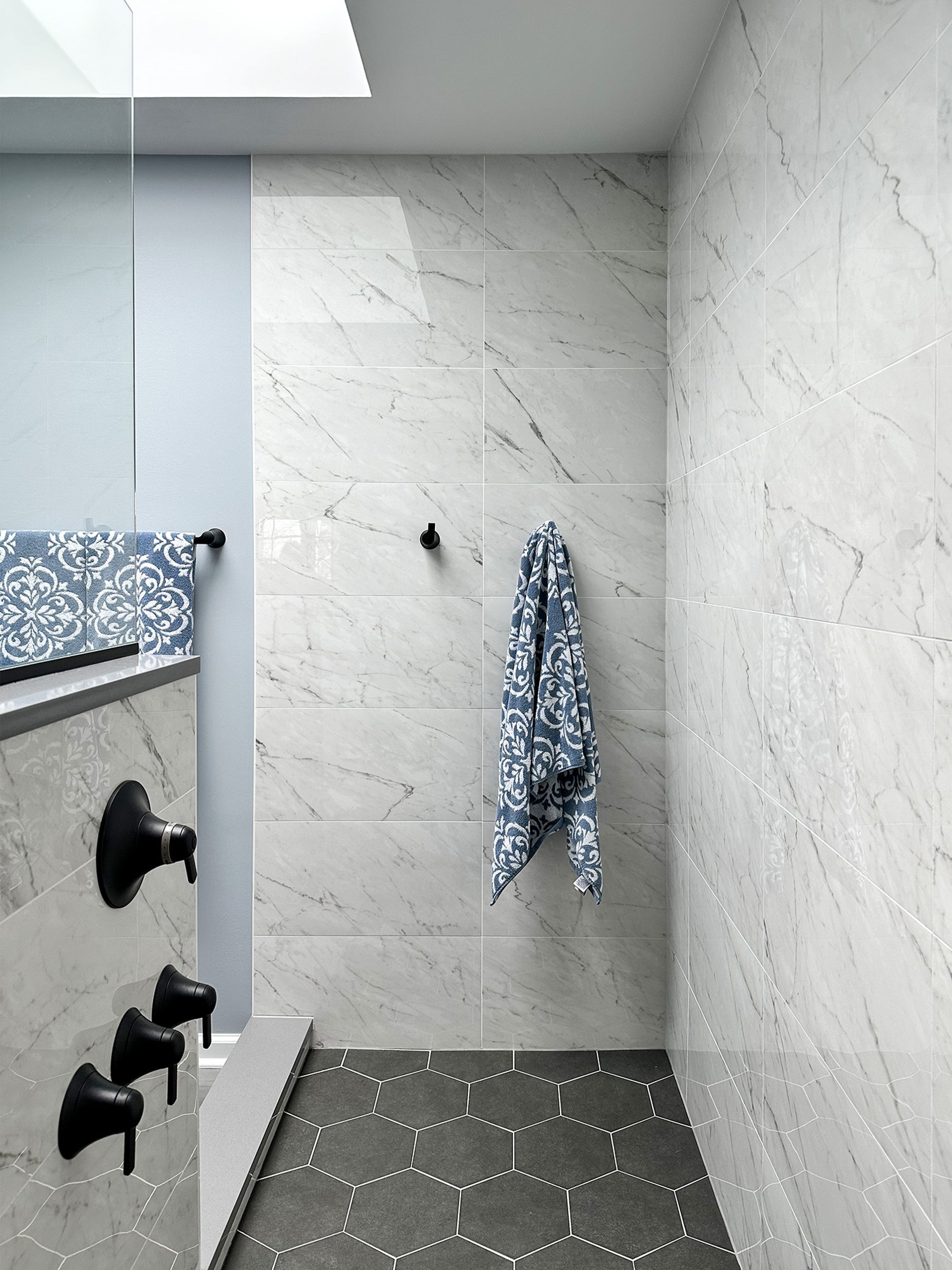 Tower Lakes Master Bathroom Remodel with electric floor heating (3)