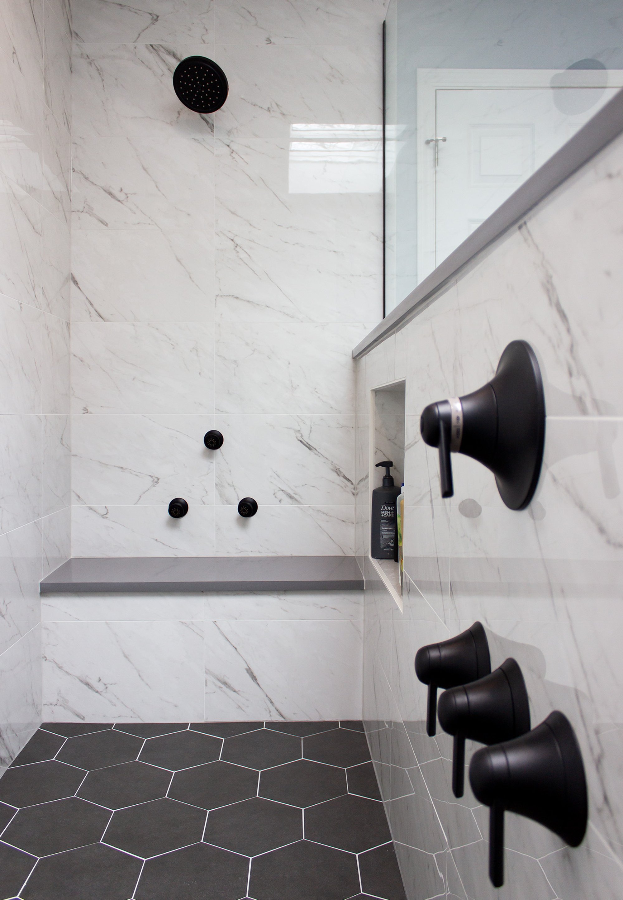Tower Lakes Master Bathroom Remodel with electric floor heating (6)