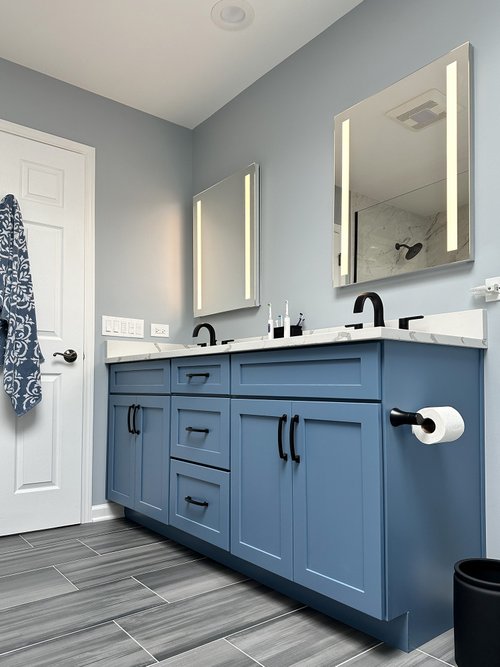 Tower Lakes Master Bathroom Remodel with electric floor heating (7)