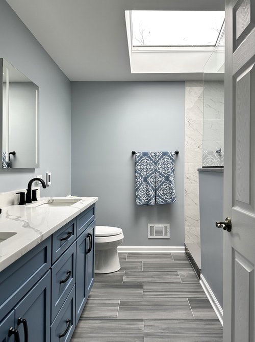 Tower Lakes Master Bathroom Remodel with electric floor heating (4)