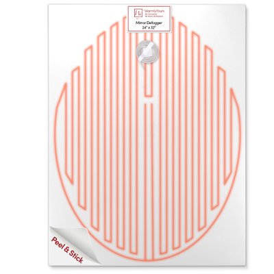 Oval 24ʺ x 32ʺ Mirror Defogger