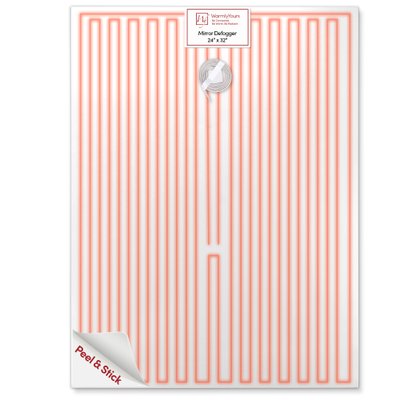 Rectangular 24ʺ x 32ʺ Mirror Defogger