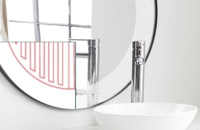 Add the spa experience to any bathroom with WarmlyYours Mirror Defoggers.