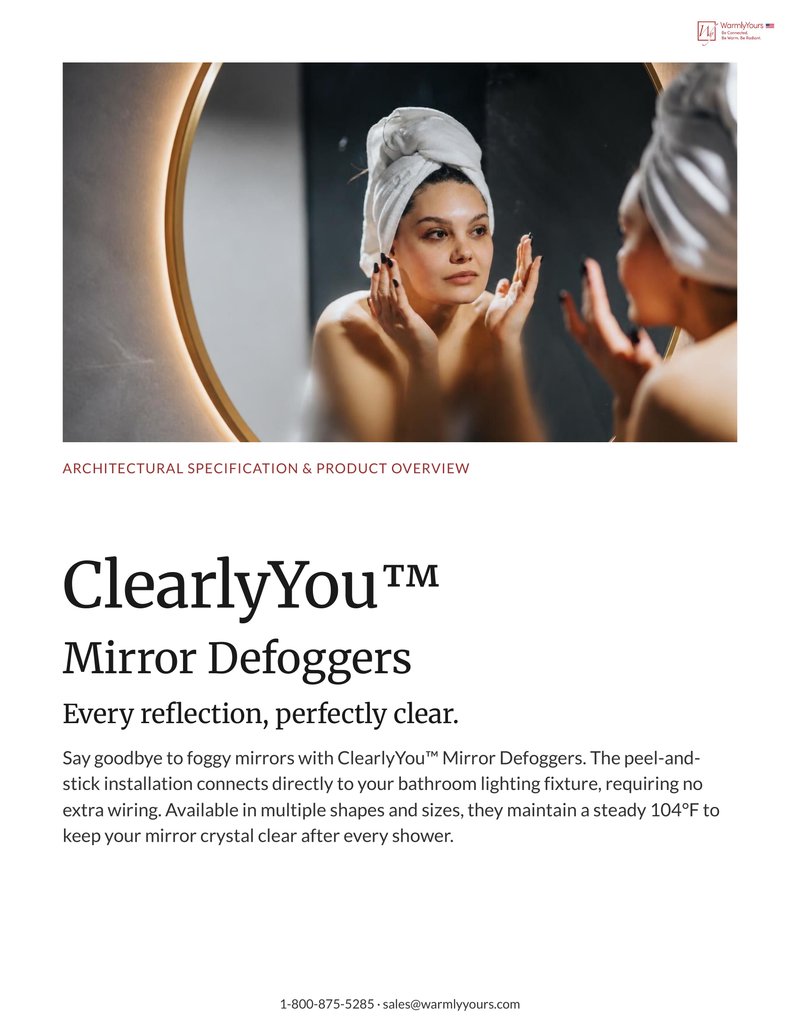Mirror Defoggers Sell Sheet USA (English)