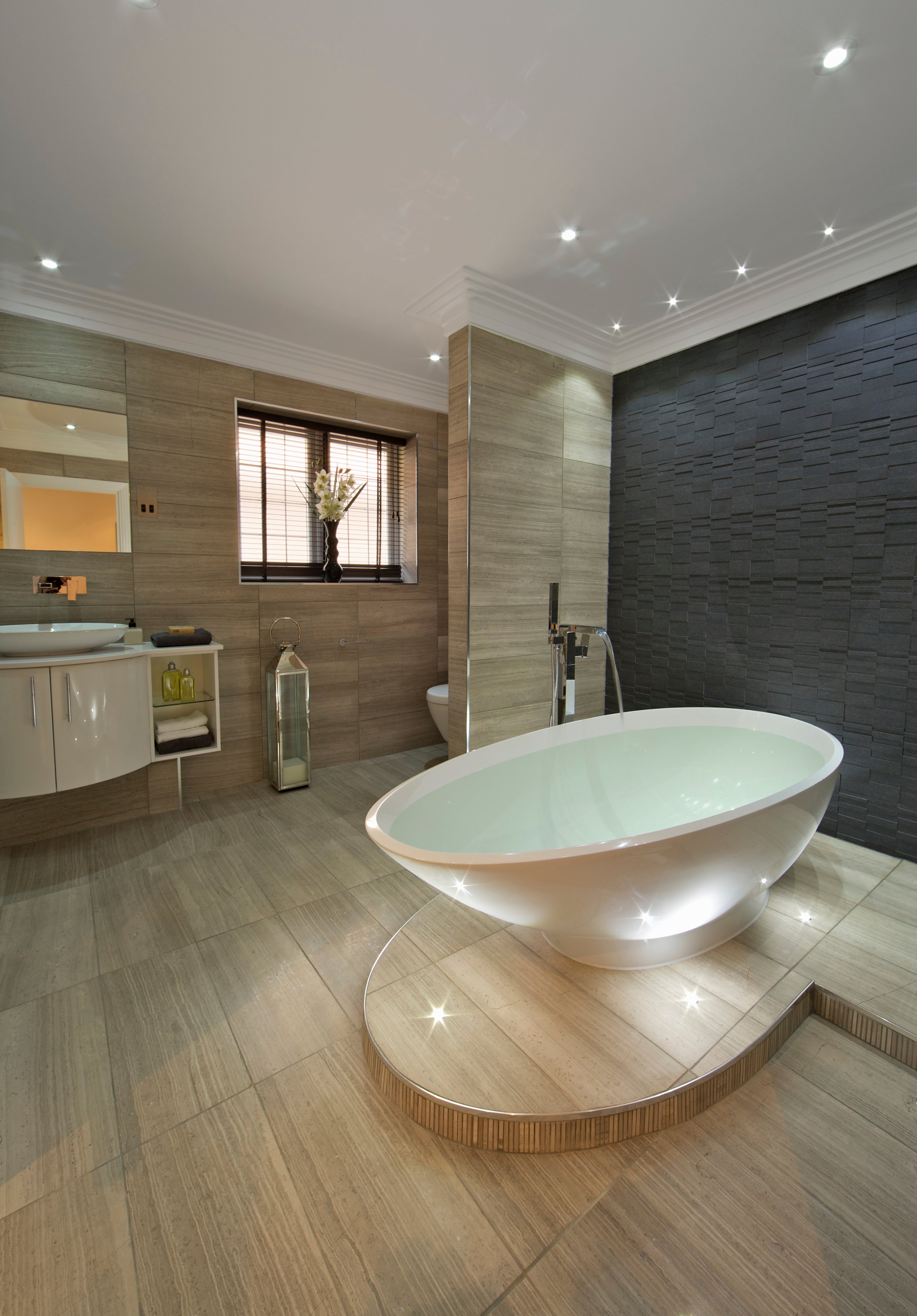 Add radiant floor heating to your bathroom.