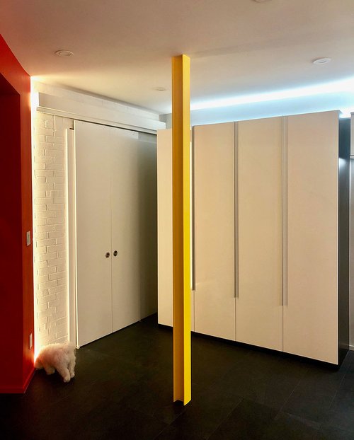 Modern Basement remodel with electric floor heating in WASHINGTON, DC corner